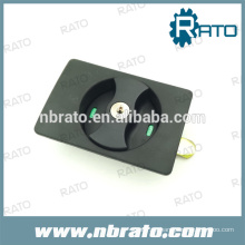 Cerradura de puerta oculta negra ABS